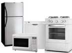 refridgerator, microwave, dishwasher, washer dryer pic